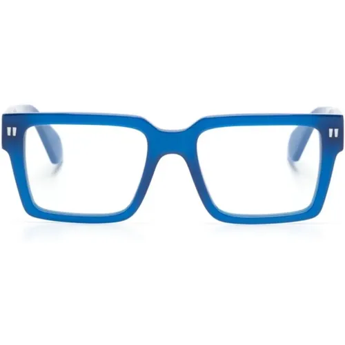 Blaue Optische Brille für den Alltag - Off White - Modalova