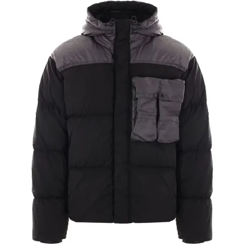 Schwarze Gepolsterte Eco Chrome Jacke , Herren, Größe: XL - C.P. Company - Modalova