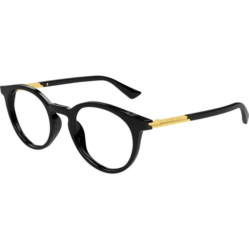 Stylische Brille Bv1335Oa Schwarz , unisex, Größe: 50 MM - Bottega Veneta - Modalova