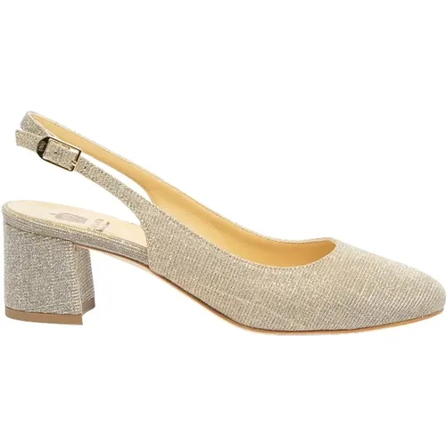 Glitter Slingback in Silver and Gold , female, Sizes: 2 UK, 3 1/2 UK - L'arianna - Modalova