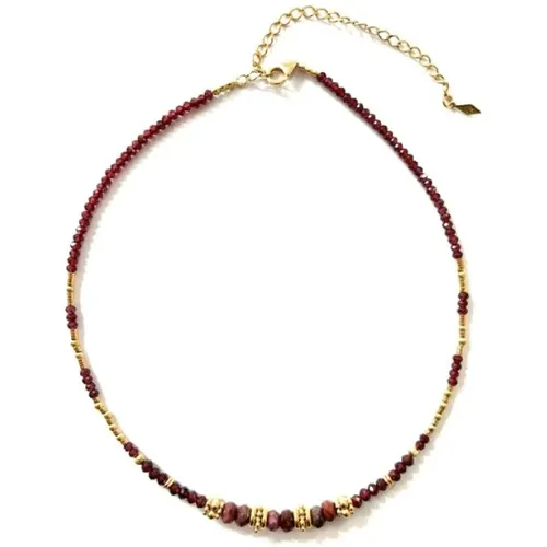 Thais Necklace with Semi-Precious Stones , female, Sizes: ONE SIZE - Gachon Pothier - Modalova