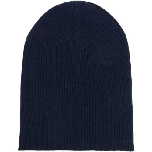 Blaue Cashmere Beanie Mütze , unisex, Größe: S - BRUNELLO CUCINELLI - Modalova