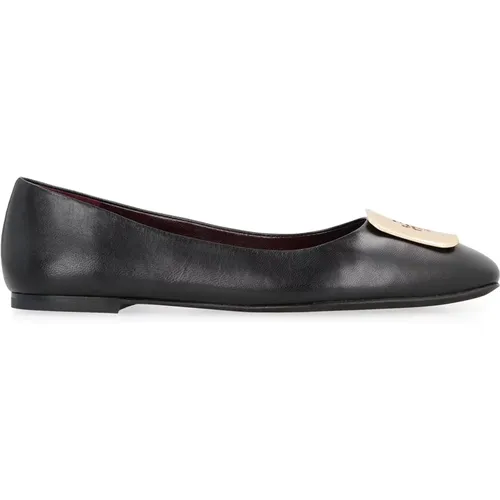 Leder Ballett Flats Eckige Zehenpartie - TORY BURCH - Modalova