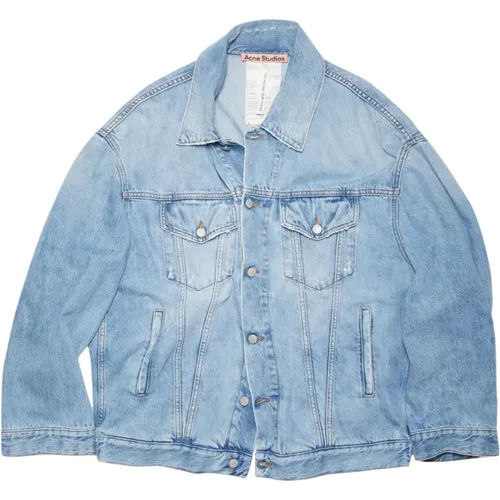 Cropped Denim Jacket Outerwear , male, Sizes: M, L - Acne Studios - Modalova