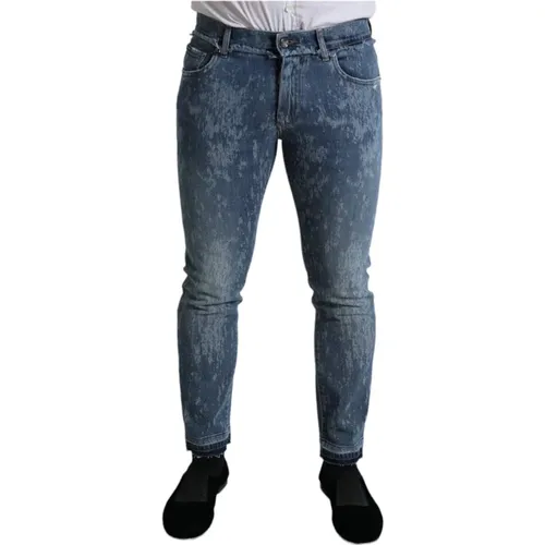 Slim-fit Jeans , Herren, Größe: 2XL - Dolce & Gabbana - Modalova