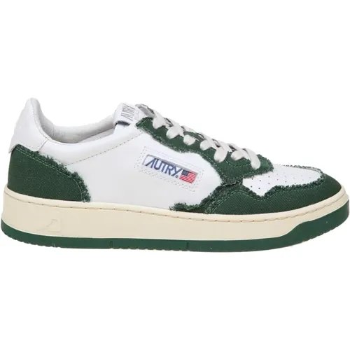 Mens Shoes Sneakers White Green Ss24 , male, Sizes: 10 UK, 7 UK, 6 UK, 8 UK - Autry - Modalova
