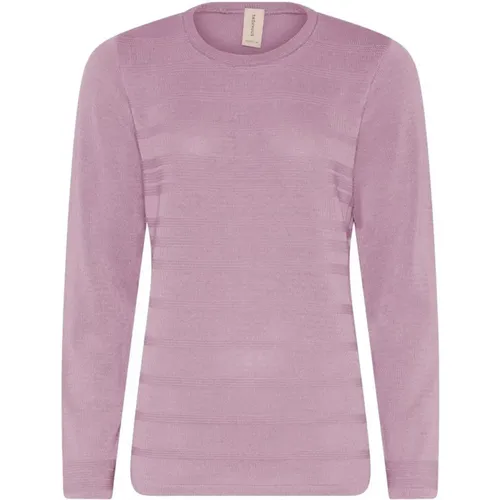 Struktur O-Neck Pullover Bluse - Skovhuus - Modalova