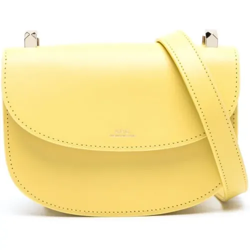 Leather Crossbody Bag , female, Sizes: ONE SIZE - A.p.c. - Modalova