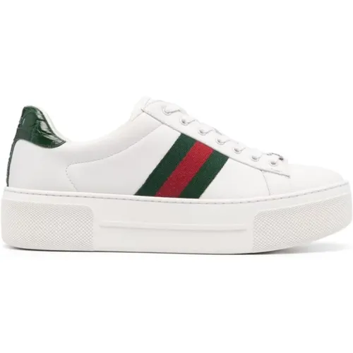 Signature Web Detailing Sneakers , female, Sizes: 2 1/2 UK - Gucci - Modalova