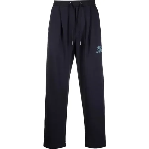 Blaue Baumwoll-Casual-Activewear-Sweatpant , Herren, Größe: L - Opening Ceremony - Modalova