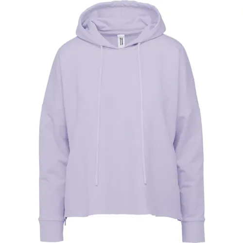 Hooded Sweatshirt with Side Zip Openings , female, Sizes: S, XL, XS - BomBoogie - Modalova