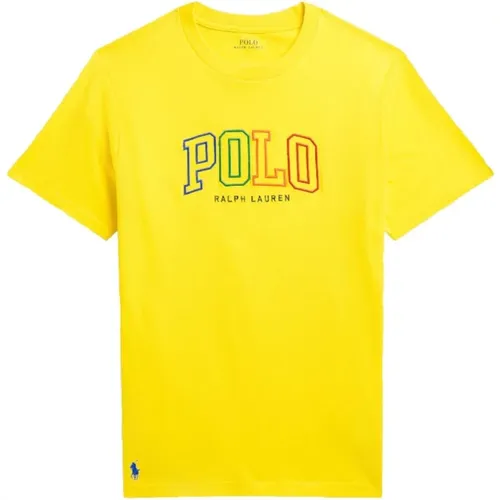 Gelbes Logo T-Shirt - Polo Ralph Lauren - Modalova