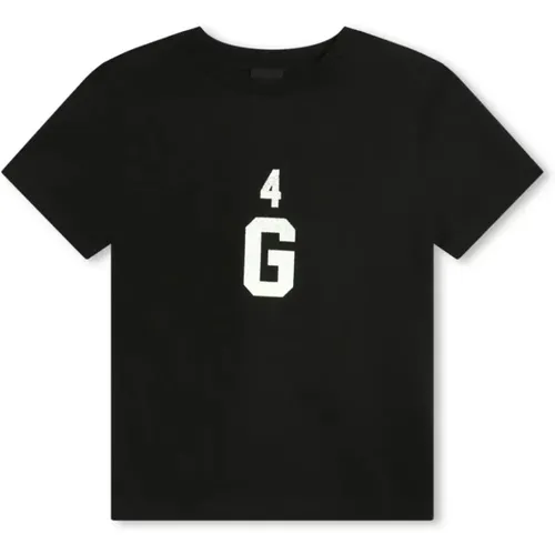 Kinder Schwarzes G T-Shirt Rundhals - Givenchy - Modalova