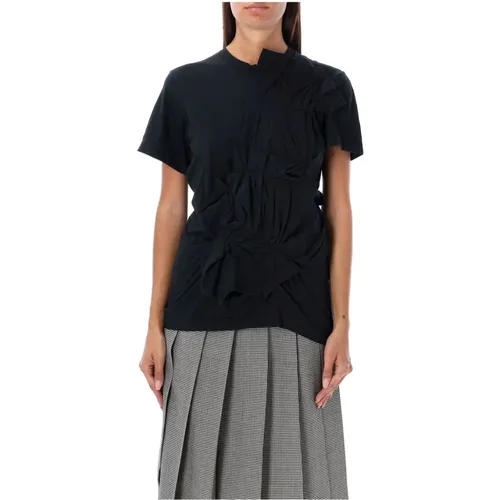 Ruched T-Shirt , female, Sizes: S - Comme des Garçons - Modalova