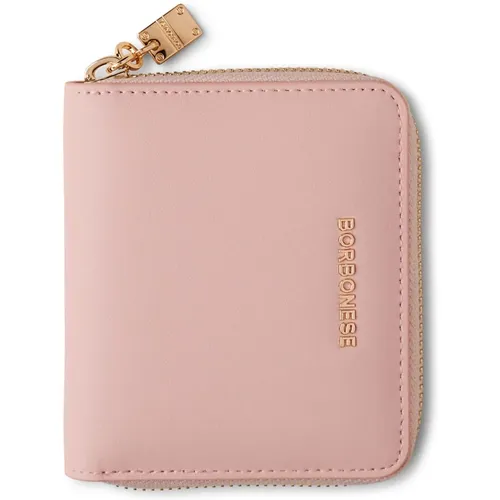 Mittlere Leder Reißverschluss Brieftasche , Damen, Größe: ONE Size - Borbonese - Modalova