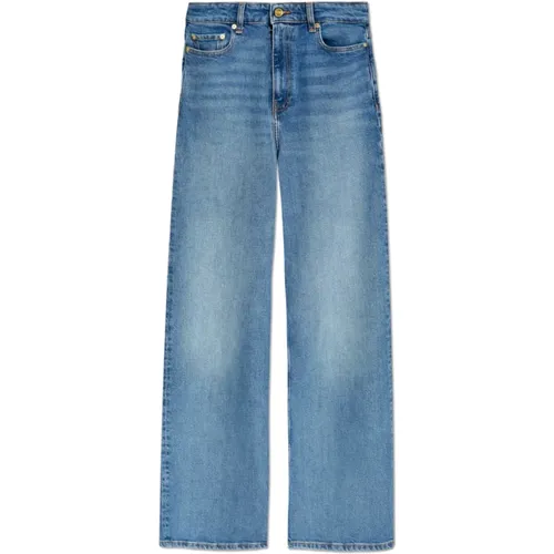 Wide-Leg Jeans , female, Sizes: W30, W28, W26, W27, W29 - Ganni - Modalova