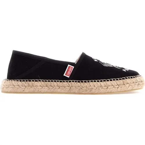 Bestickte Canvas Espadrilles , Damen, Größe: 36 EU - Kenzo - Modalova