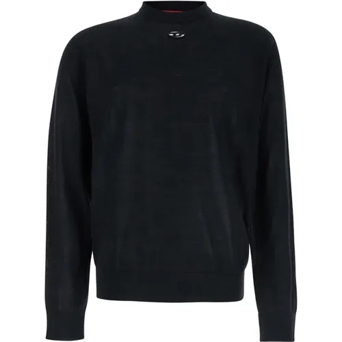 Schwarzer Pullover K-Garth , Herren, Größe: XL - Diesel - Modalova