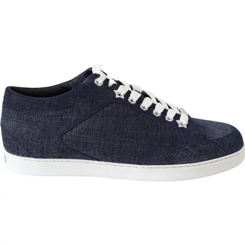 Chic Slip-On Denim Sneakers , female, Sizes: 3 1/2 UK, 3 UK - Jimmy Choo - Modalova