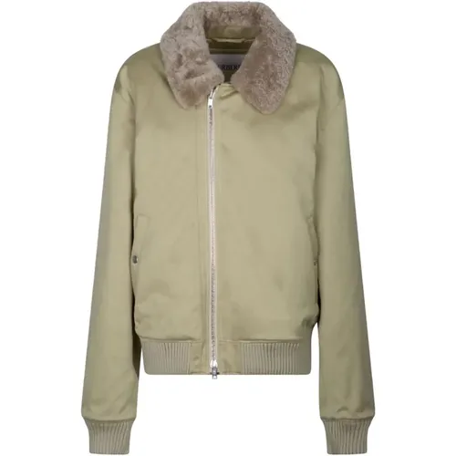 Bomberjacke mit Shearling-Kragen - Burberry - Modalova