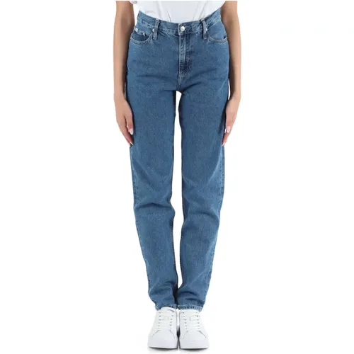 High Waist Mom Fit Jeans , female, Sizes: W25, W29, W26, W27, W24, W28, W30, W31 - Calvin Klein Jeans - Modalova
