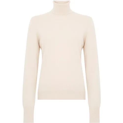 Hochgeschlossener Off-White Pullover Damen , Damen, Größe: L - Seventy - Modalova