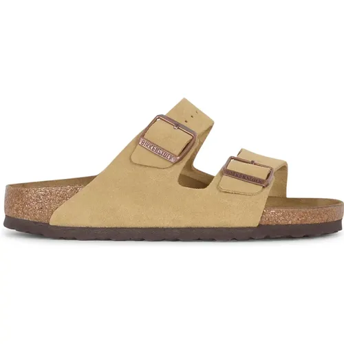 Wildleder Sandalen Arizona Stil , Damen, Größe: 38 EU - Birkenstock - Modalova