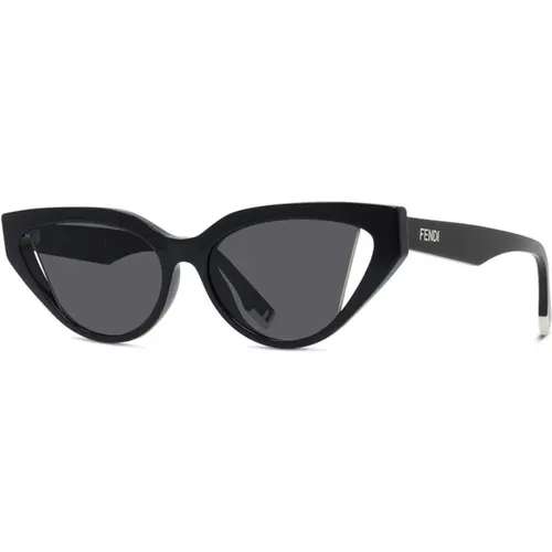 Cat-Eye Sonnenbrillen Kollektion,Glamouröse Cat-Eye Sonnenbrille - Fendi - Modalova