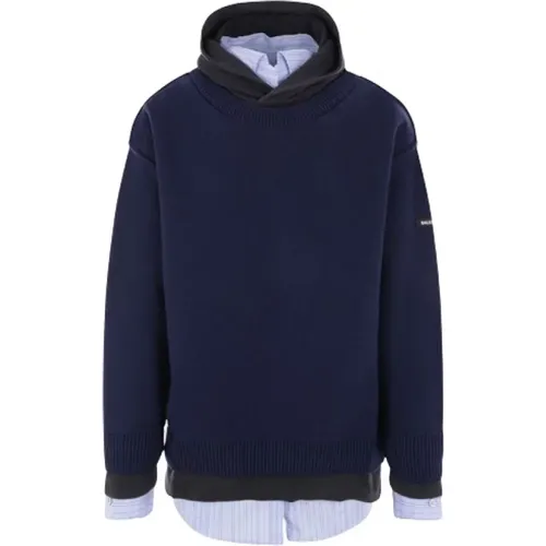 Layered Trompe-loeil Sweater , male, Sizes: M, S - Balenciaga - Modalova