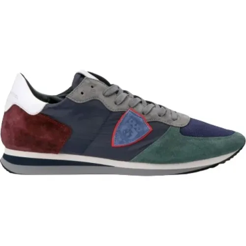 Blau Grüne Tropez Mondial Sneakers , Herren, Größe: 42 EU - Philippe Model - Modalova