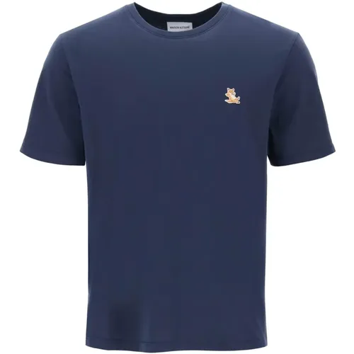 Maison Kitsune Chillax Fox T Shirt , male, Sizes: L, M, XL - Maison Kitsuné - Modalova
