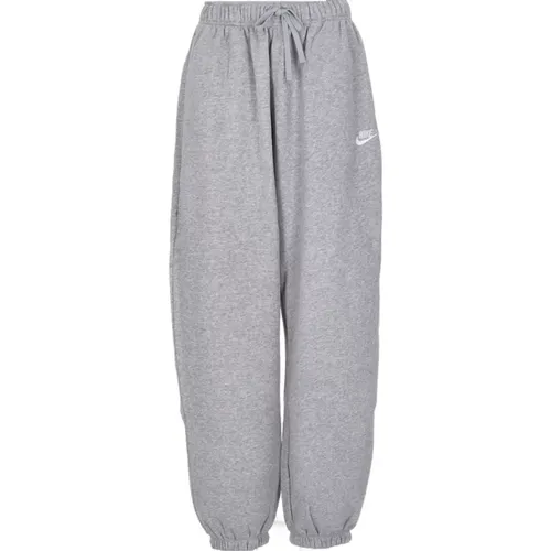 Oversized Club Fleece Sweatpants , Damen, Größe: L - Nike - Modalova