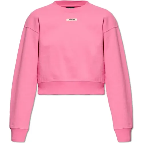 Cotton sweatshirt , female, Sizes: M, XS, S - Jacquemus - Modalova