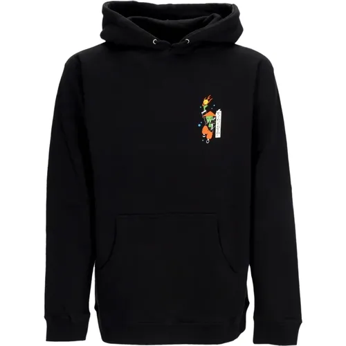 Schwarzer Herren Hoodie mit Grafik , Herren, Größe: XL - Ripndip - Modalova