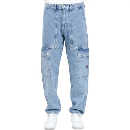 Cargo Jeans Relaxed Fit Utility Stil , Herren, Größe: W36 - Tommy Jeans - Modalova