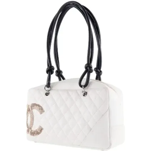Gebrauchte Weiße Leder Chanel Cambon Tasche - Chanel Vintage - Modalova