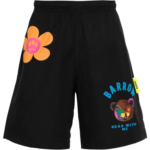 Floral Bermuda Shorts , male, Sizes: S - Barrow - Modalova