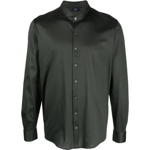 Cotton shirt , male, Sizes: 3XL, XL, 2XL - Barba - Modalova