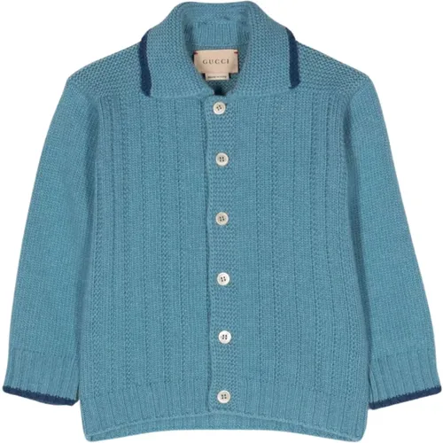 Blauer Kinder Cardigan Pullover - Gucci - Modalova