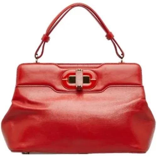 Pre-owned Leder Handtaschen , Damen, Größe: ONE Size - Bvlgari Vintage - Modalova