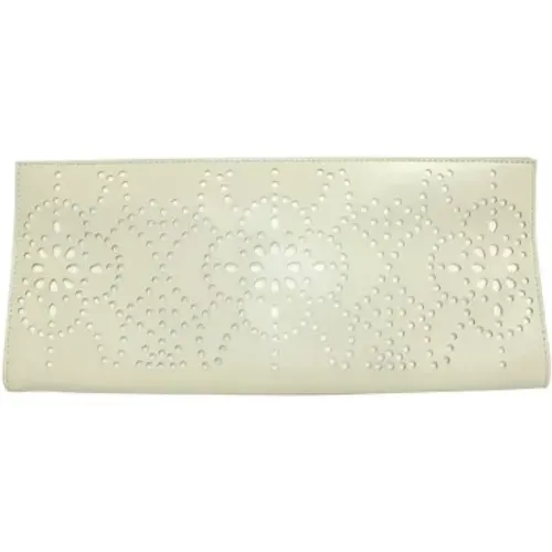 Pre-owned Leather clutches , female, Sizes: ONE SIZE - Alaïa Pre-owned - Modalova
