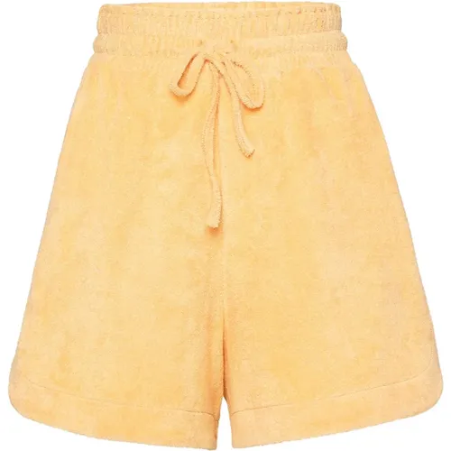 Sporty-chic apricot shorts for comfort , female, Sizes: XS - MVP wardrobe - Modalova