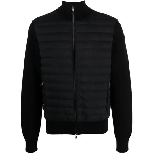 Hybrid Cardigan with Down-Filled Front , male, Sizes: 2XL - Moncler - Modalova
