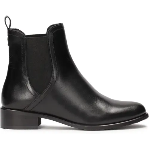 Schwarze Chelsea-Boots mit Verzierung an der Ferse , Damen, Größe: 35 EU - Kazar - Modalova