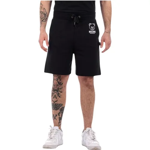 Cotton Blend Shorts with Front Pockets , male, Sizes: XS, S - Moschino - Modalova