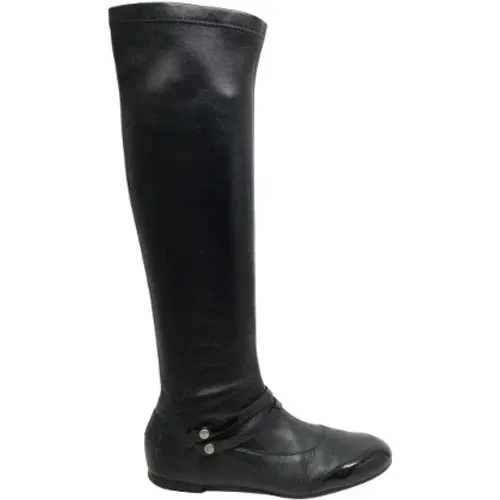 Pre-owned Leather boots , female, Sizes: 3 UK - Chanel Vintage - Modalova