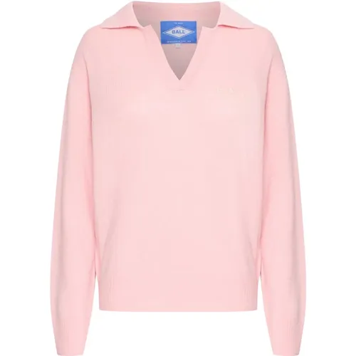 Dolphin Strick-Polo Pullover , Damen, Größe: L - Ball - Modalova