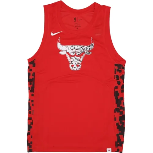 Chicago Bulls Basketball Tank Top , male, Sizes: XS, L, 2XL, XL, M, S - Nike - Modalova