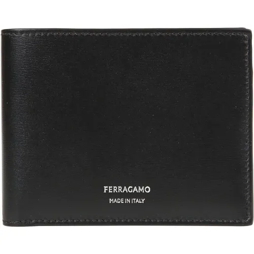 Stylish Leather Wallet for Men , male, Sizes: ONE SIZE - Salvatore Ferragamo - Modalova