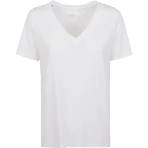 Lyocell Cotton T-shirts Polos , female, Sizes: L - majestic filatures - Modalova